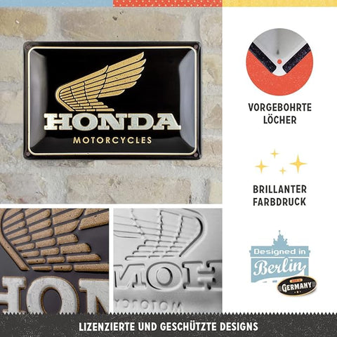Izkārtne  HONDA MOTORCYCLES 20x30cm NOSTALGIC ART MOTOVEIKALS 21