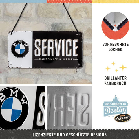 Izkārtne Nostalgic-Art BMW Service 10x20cm NOSTALGIC ART MOTOVEIKALS 21