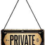 Izkārtne PRIVATE 20 x 10 cm NOSTALGIC ART MOTOVEIKALS 21