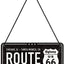 Izkārtne ROUTE 66 20 x 10 cm NOSTALGIC ART MOTOVEIKALS 21