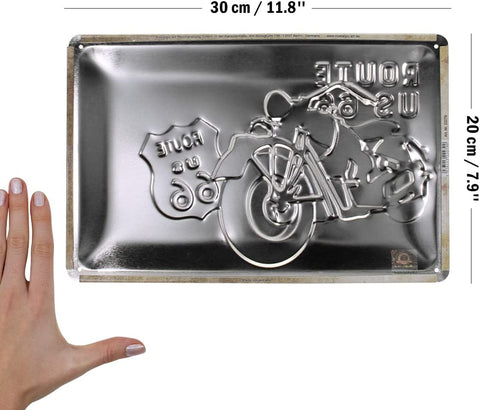 Izkārtne ROUTE 66 20x30cm NOSTALGIC ART MOTOVEIKALS 21