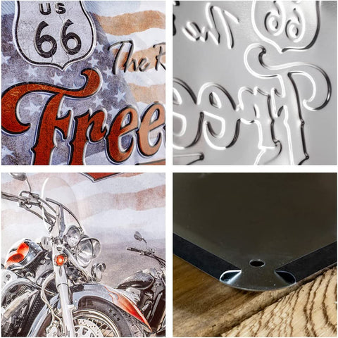 Izkārtne ROUTE 66 FREEDOM 30x40cm NOSTALGIC ART MOTOVEIKALS 21