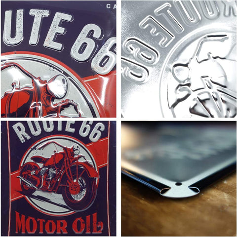 Izkārtne ROUTE66 Motor Oil 20x30 cm NOSTALGIC ART MOTOVEIKALS 21