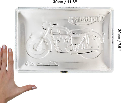 Izkārtne TRIUMPH BONNEVILLE 20x30 cm NOSTALGIC ART MOTOVEIKALS 21