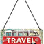 Izkārtne VW Bulli - Let's Travel The World 20x10 cm NOSTALGIC ART MOTOVEIKALS 21