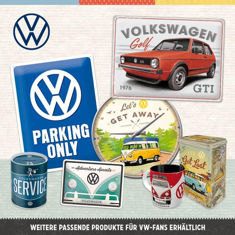 Izkārtne VW Bulli - Let's Travel The World 20x10 cm NOSTALGIC ART MOTOVEIKALS 21