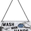 Izkārtne Wash Your Hands 20x10cm NOSTALGIC ART MOTOVEIKALS 21