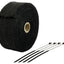 Izplūdes termiskā lente 10M BLACK + 4 stiprinājumi platums: 50mm biezums: 1,5mm SIFAM MOTOVEIKALS 21