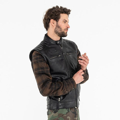 John Doe Storm Leather vest black JOHN DOE MOTOVEIKALS 21