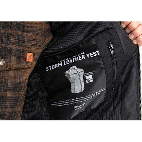 John Doe Storm Leather vest black JOHN DOE MOTOVEIKALS 21
