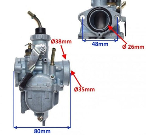 Karburators 20,4mm YAMAHA YBR125 REPLICA MOTOVEIKALS 21