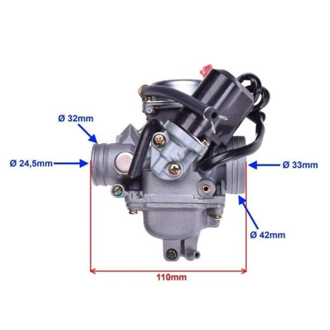 Karburators GY6 125/150 24 mm REPLICA MOTOVEIKALS 21