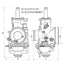 Karburators POLINI CP 19mm 50-70cc čoks-svira POLINI MOTOVEIKALS 21