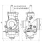 Karburators POLINI CP 21mm 50-70cc čoks-svira POLINI MOTOVEIKALS 21