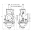Karburators POLINI CP 21mm 50-70cc čoks-trose POLINI MOTOVEIKALS 21