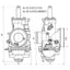 Karburators POLINI CP Evolution 19mm 50-70cc čoks-svira POLINI MOTOVEIKALS 21