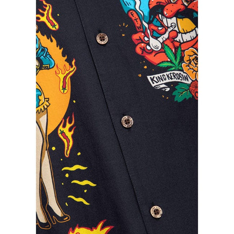 King Kerosin Acapulco hawaii shirt black KING KEROSIN MOTOVEIKALS 21