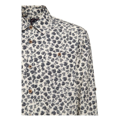 King Kerosin AOP shirt off white KING KEROSIN MOTOVEIKALS 21