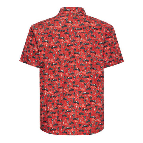 King Kerosin Biker soul shirt red KING KEROSIN MOTOVEIKALS 21