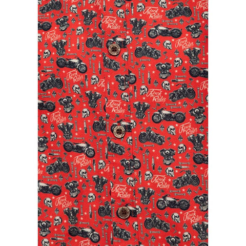 King Kerosin Biker soul shirt red KING KEROSIN MOTOVEIKALS 21