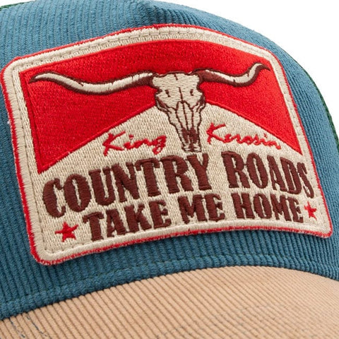 King Kerosin Country Roads cap smoke blue KING KEROSIN MOTOVEIKALS 21