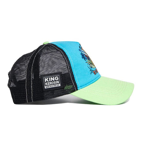 King Kerosin Honolulu cap green/turquoise KING KEROSIN MOTOVEIKALS 21