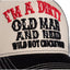 King Kerosin I''m a dirty old man cap black&offwhite KING KEROSIN MOTOVEIKALS 21