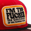 King Kerosin I''m the fucker cap black&red KING KEROSIN MOTOVEIKALS 21