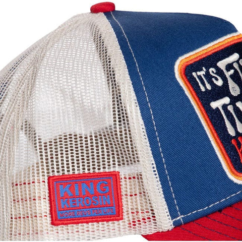 King Kerosin It''s fucking time to ride cap red&blue KING KEROSIN MOTOVEIKALS 21