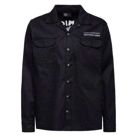 King Kerosin Mechanic Crew shirt black KING KEROSIN MOTOVEIKALS 21