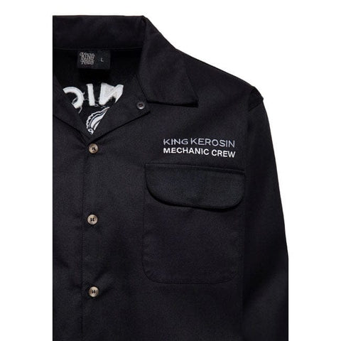 King Kerosin Mechanic Crew shirt black KING KEROSIN MOTOVEIKALS 21