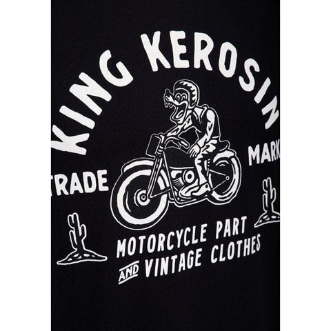 King Kerosin Motorcycle parts t-shirt black KING KEROSIN MOTOVEIKALS 21