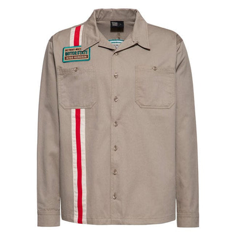 King Kerosin Motorstate shirt khaki KING KEROSIN MOTOVEIKALS 21