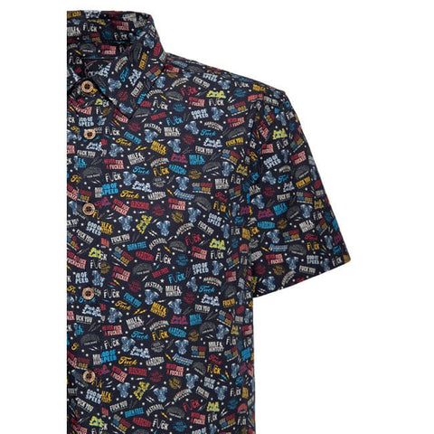 King Kerosin Printed rebellion shirt KING KEROSIN MOTOVEIKALS 21
