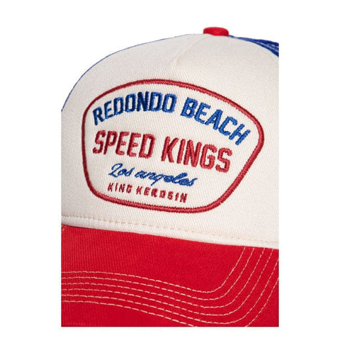 King Kerosin Redondo Beach cap beige/red KING KEROSIN MOTOVEIKALS 21