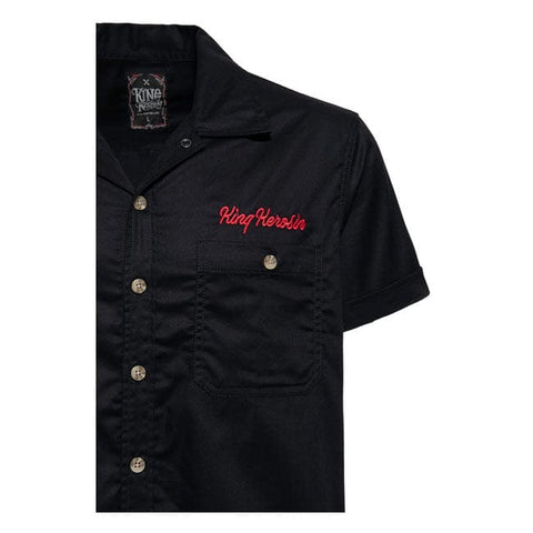 King Kerosin Redondo Beach work shirt black KING KEROSIN MOTOVEIKALS 21