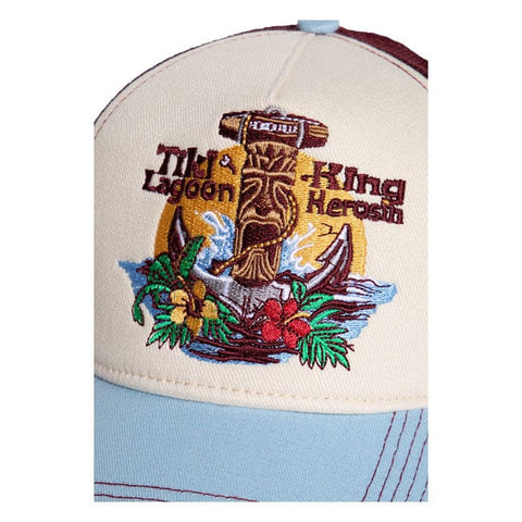 King Kerosin Tiki Lagoon cap off white/blue KING KEROSIN MOTOVEIKALS 21