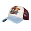 King Kerosin Tiki Lagoon cap off white/blue KING KEROSIN MOTOVEIKALS 21