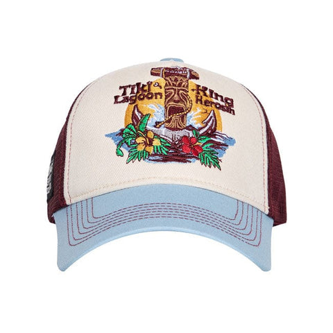 King Kerosin Tiki Lagoon cap off white/blue KING KEROSIN MOTOVEIKALS 21