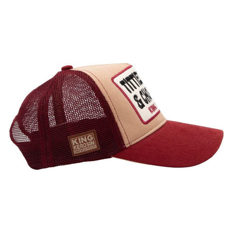 King Kerosin Tities, Beer & Choppers cap light brown KING KEROSIN MOTOVEIKALS 21