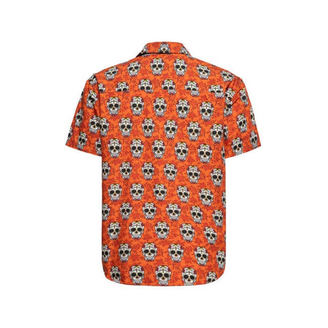 King Kerosin Vintage Skull & Flowers t-shirt cinnamon KING KEROSIN MOTOVEIKALS 21