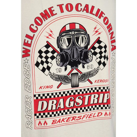 King Kerosin Welcome to California t-shirt offwhite KING KEROSIN MOTOVEIKALS 21