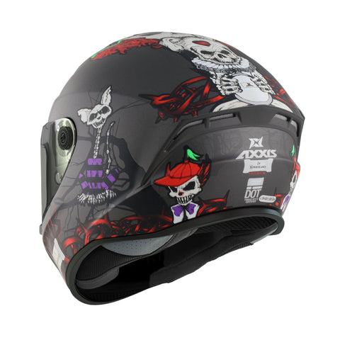 Ķivere AXXIS DRAKEN S HORRORLAND A2 matte titanium L AXXIS MOTOVEIKALS 21