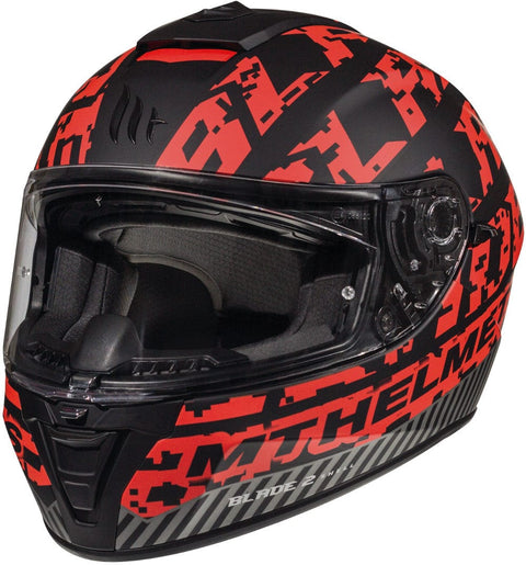 Ķivere Full Face MT Helmet BLADE 2 SV CHECK B5 matte red XS MT HELMETS MOTOVEIKALS 21