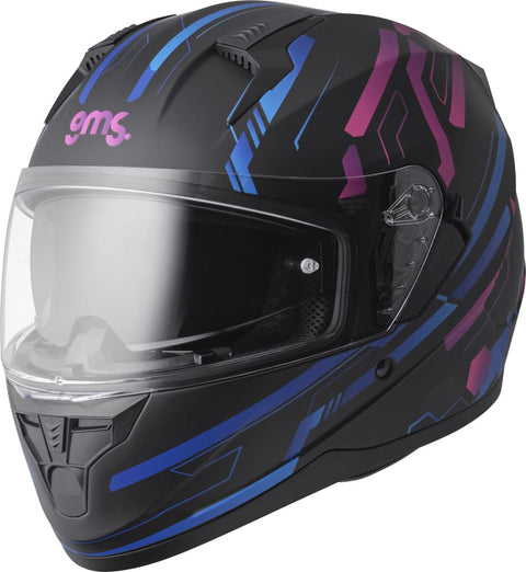 Ķivere GMS Hexago Graphic Blue Violet GMS MOTOVEIKALS 21