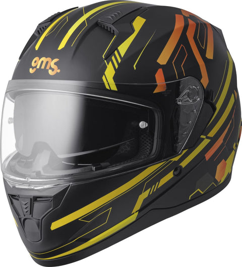 Ķivere GMS Hexago Graphic yellow orange GMS MOTOVEIKALS 21
