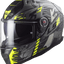Ķivere LS2 FF811 VECTOR II TECHBOT Matt Titanium H-V Yellow 3XL LS2 MOTOVEIKALS 21