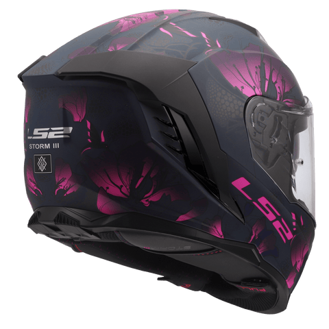 Ķivere LS2 FF818 STORM III BURST black pink LS2 MOTOVEIKALS 21