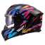 Ķivere LS2 FF818 STORM III KAOS black purple blue LS2 MOTOVEIKALS 21
