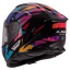 Ķivere LS2 FF818 STORM III KAOS black purple blue LS2 MOTOVEIKALS 21